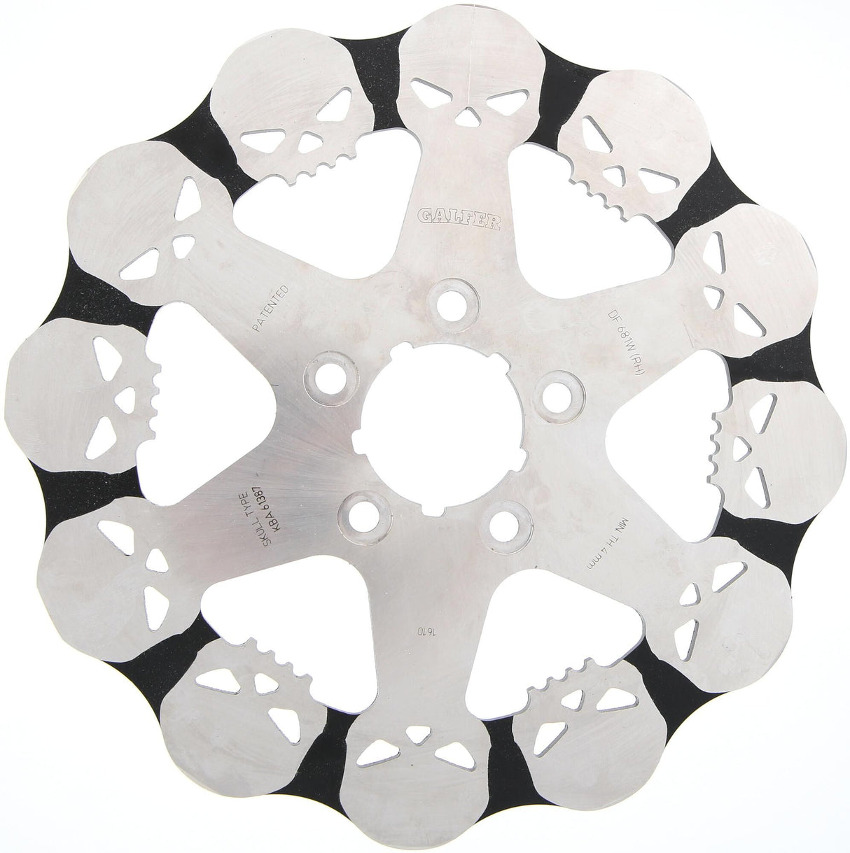 Galfer brake disc df681 rotor df681 rh skull rigid