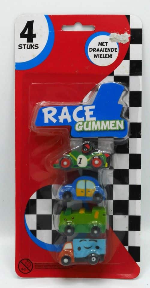 Van der Doelen 4 gummen sous la forme d'une voiture