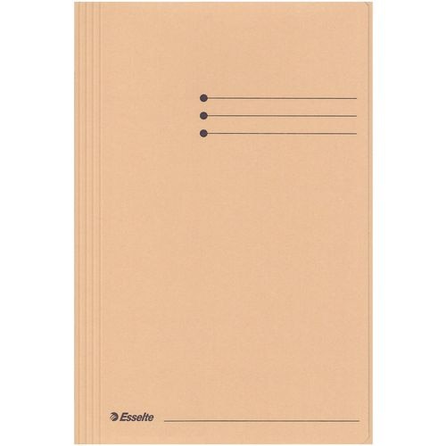 Esselte mappen 3 flappen folio 240x318mm beige