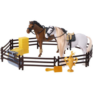 Horse play set with accessories | 2 pcs