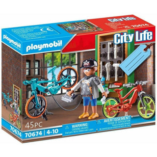 Playmobil 70674 gift set e-bike werkplaats | 2 stuks
