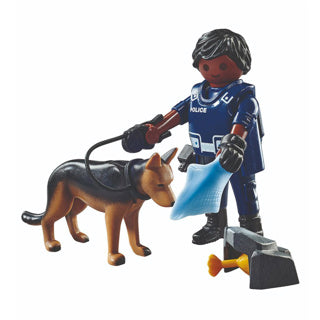 Playmobil Specials Police Officer with Sniffer Dog 71162