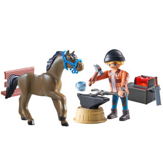 Playmobil Horses of Waterfall Hoefsmid: Ben Achilles 71357