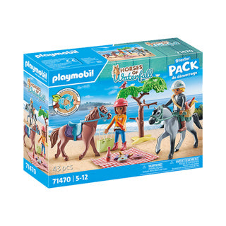 Melia playmobil 71470 starter packs paardrijden naar het strand