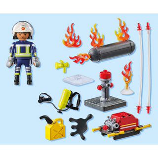 Playmobil 71826 Bombero con bomba de agua | 2 piezas