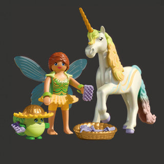 Playmobil 71840 collectible unicorn rain flower with fairy