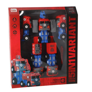 Robot transformable mega red blue