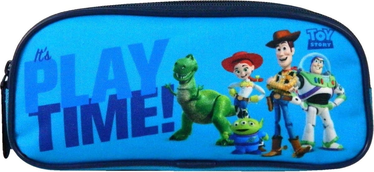 Jim Jam Pencil Case Toy Story Pencil Case 2 Compartments with 2 Zipper