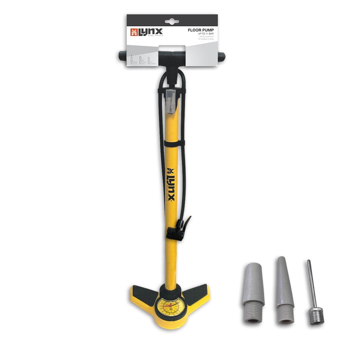 Lynx track pump yellow large m meter cyclone 11b