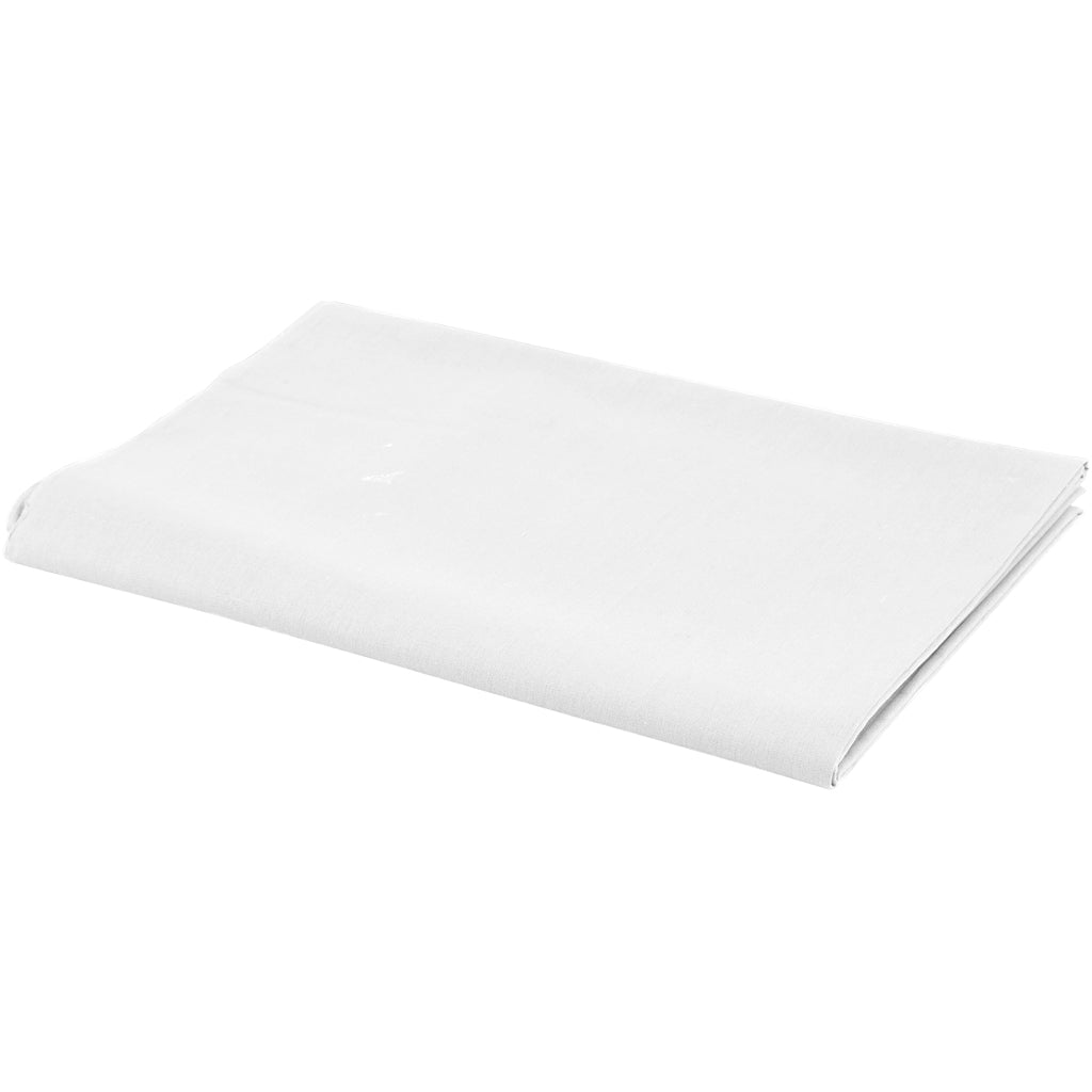Creativ company fabric, W: 145 cm, 140 gr, white, 1 st.m
