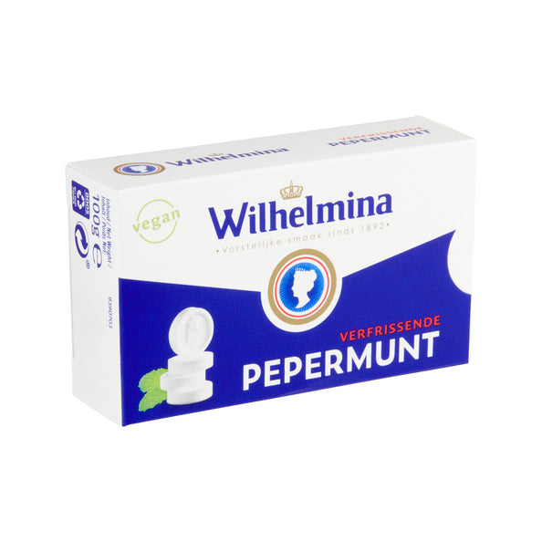 Caja horizontal vegana de menta Wilhelmina (24x 100gr)