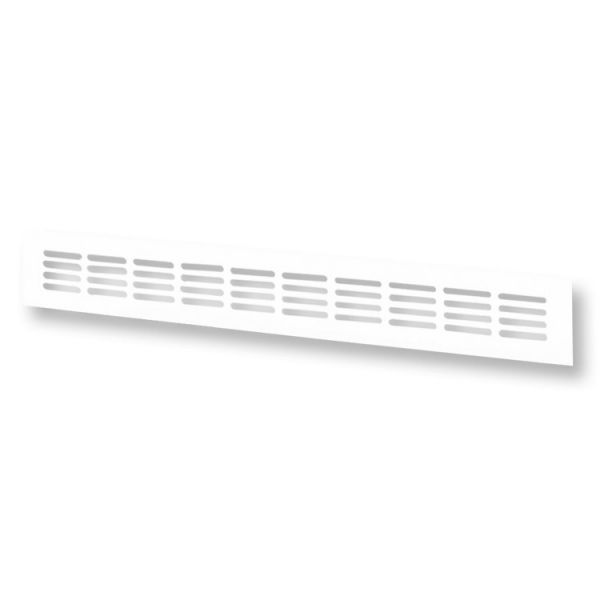 Ventilation grille aluminum white 400x80 mm