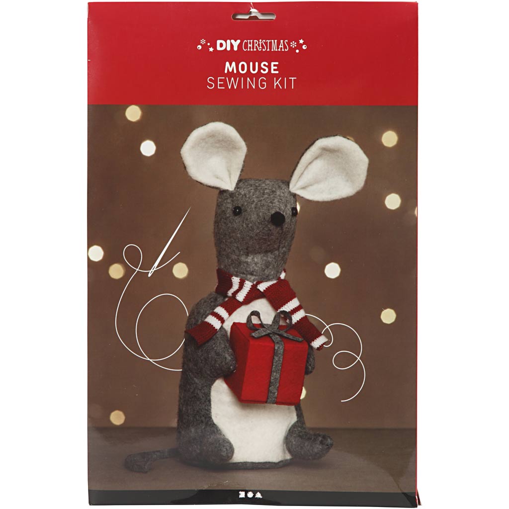 Creativ company Christmas mouse, h: 30 cm, 1 piece