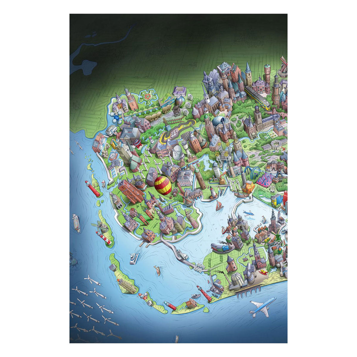 Puzzle des jambes Pays-Bas en bref, 1000ST.