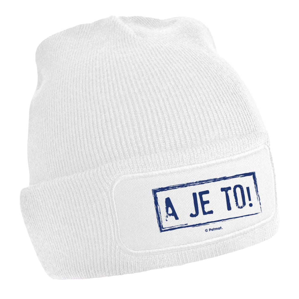 Neighbor and neighbor hat - stamp white