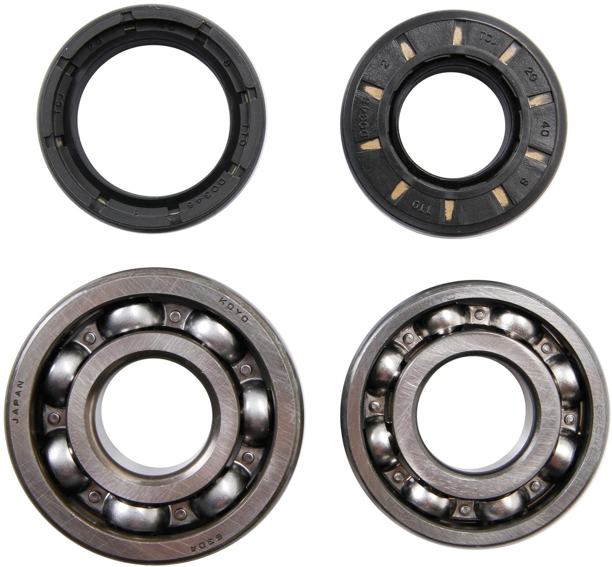 All balls racing crankshaft bearing set crankshaft bearing set ab 24-1023 with simmerrings