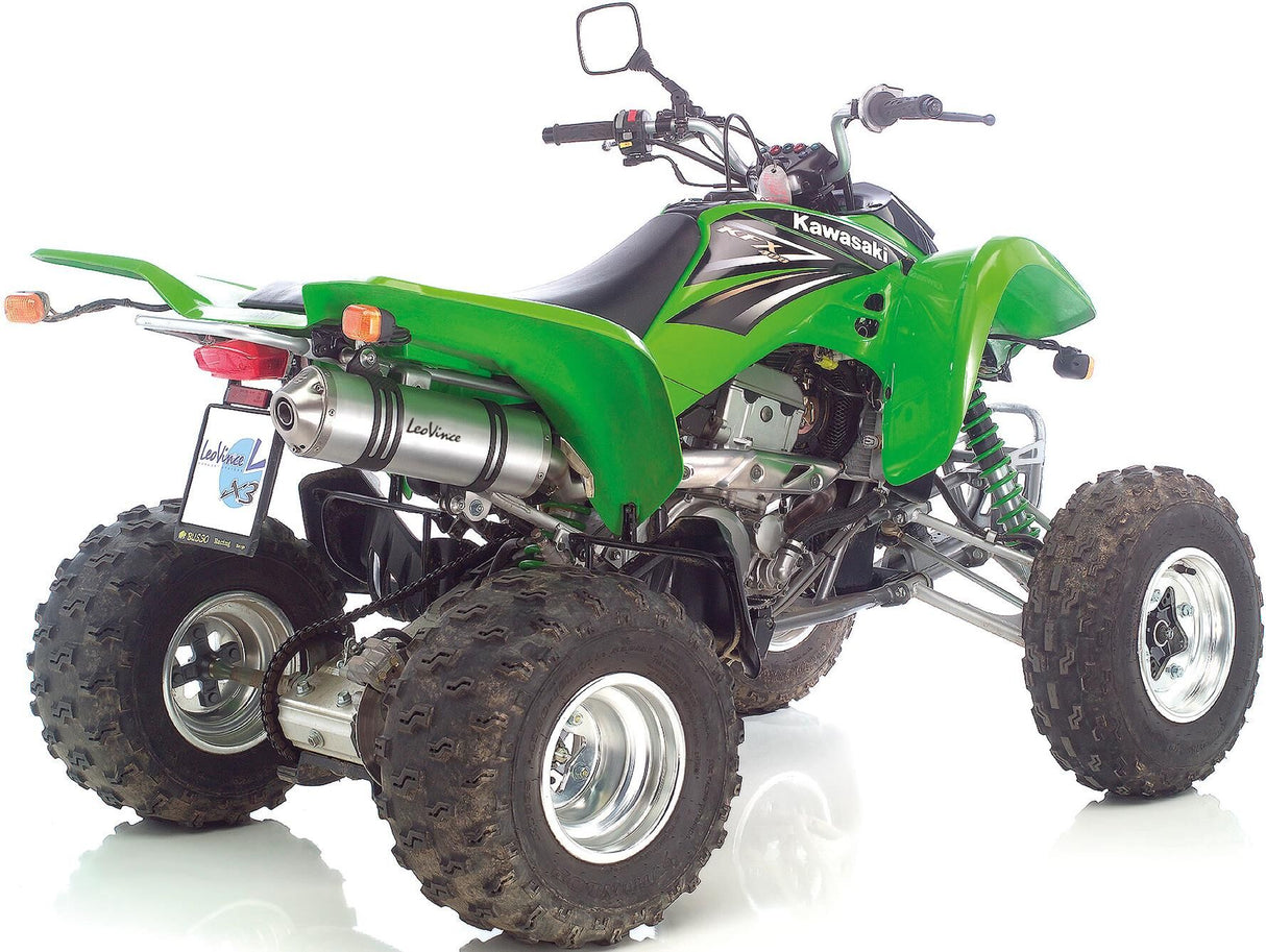 Leovince geluiddemper x3 atv quad schalld leo slipon x3 alu