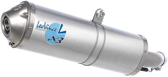Leovince geluiddemper x3 atv quad schalld leo slipon x3 alu
