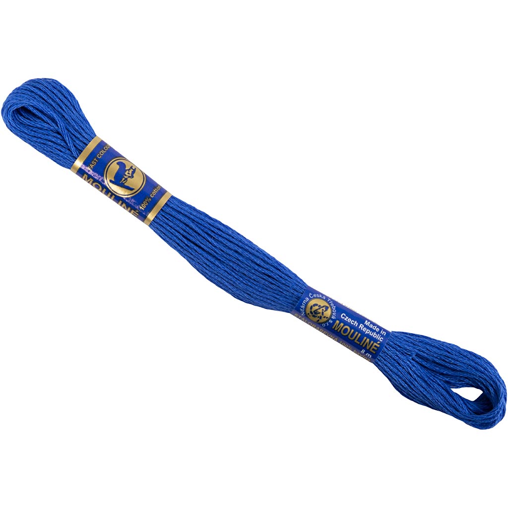 Embroidery thread, blue, 8 m 1 ball