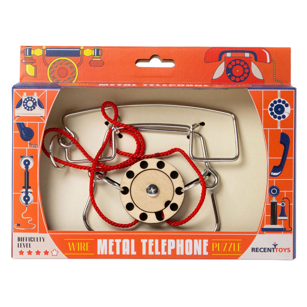 Recent toys metal telephone brain puzzle