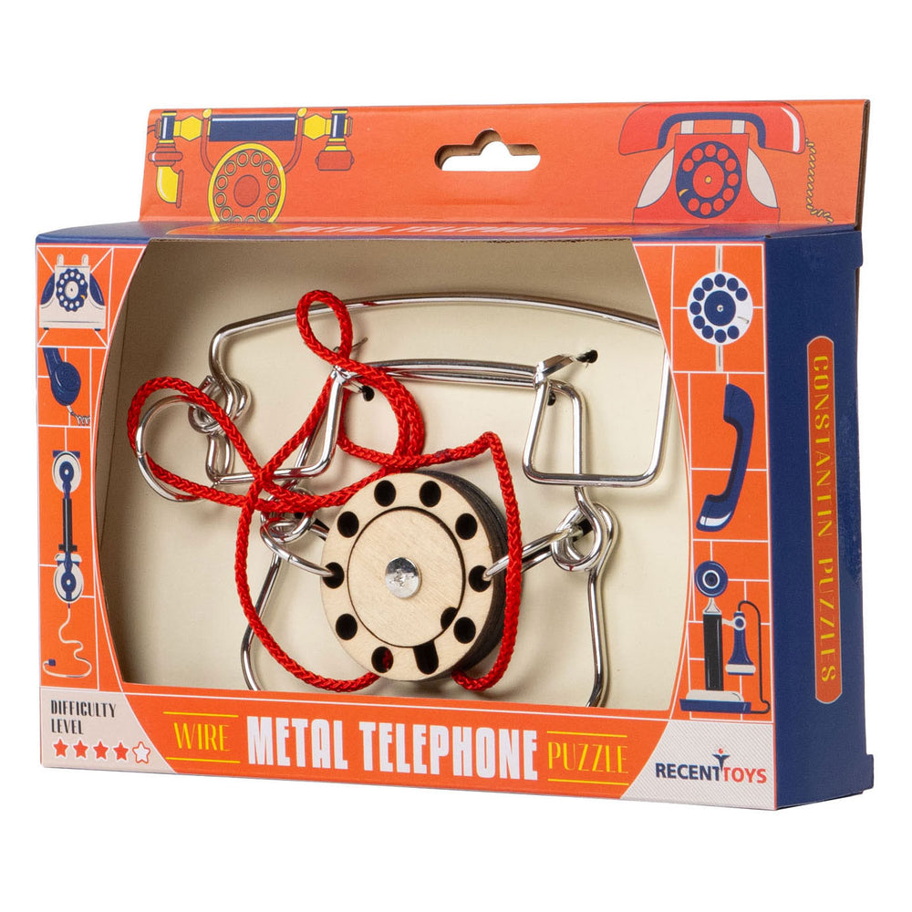 Recent toys metal telephone brain puzzle