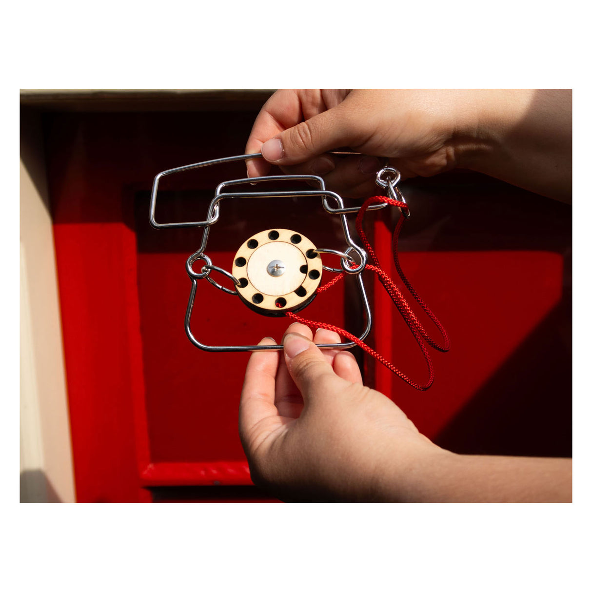 Recent toys metal telephone brain puzzle