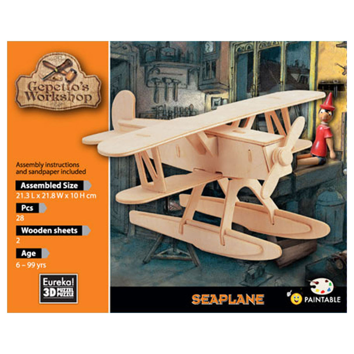 Kit en bois d'atelier de Gepetto 3D - hydravion