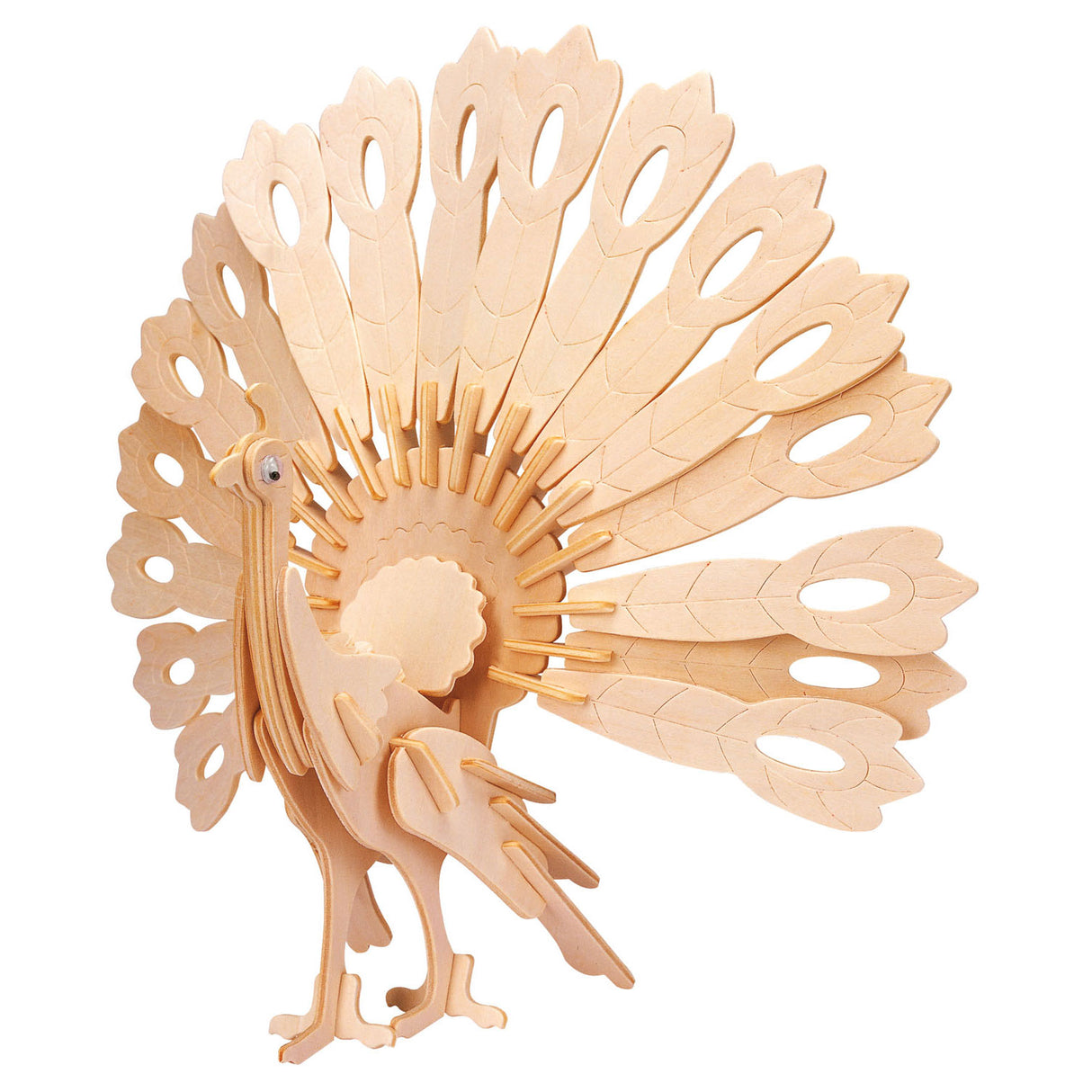 Gepetton työpaja puinen rakennuspaketti 3D - Peacock