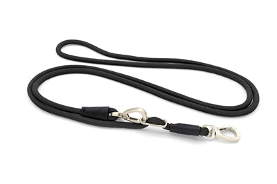 Morso dog leash hands-free soft rope recycled black