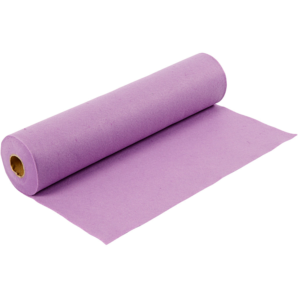 Creativ company hobby felt, w: 45 cm, thickness 1.5-2 mm, 180-200 gr, light purple, 5 m 1 roll