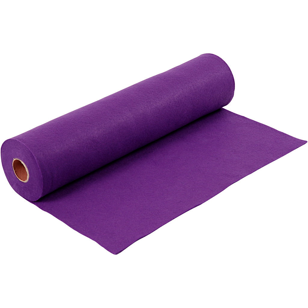 Creativ company hobby felt, w: 45 cm, thickness 1.5-2 mm, 180-200 g, purple, 5 m 1 roll