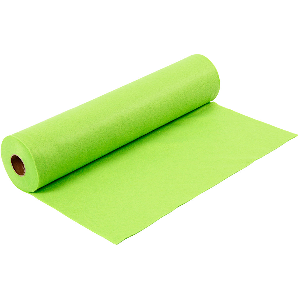 Creativ company hobby felt, w: 45 cm, thickness 1.5-2 mm, 180-200 g, light green, 5 m 1 roll