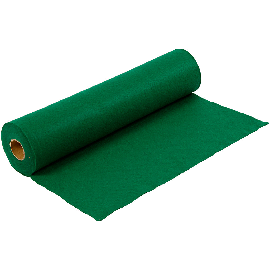 Creativ company hobby felt, w: 45 cm, thickness 1.5-2 mm, 180-200 gr, green, 5 m 1 roll