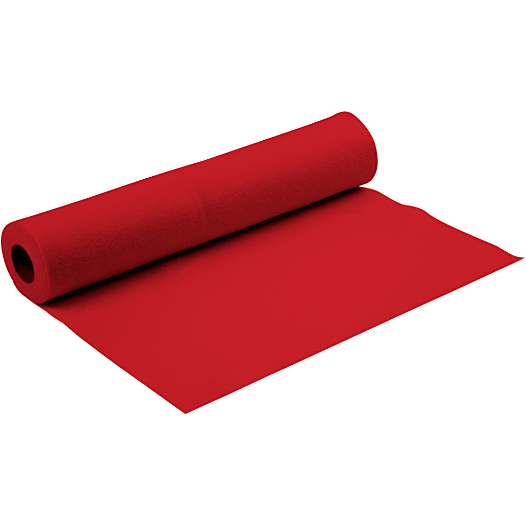Creativ company hobby felt, w: 90 cm, thickness 1.5-2 mm, red, 5 m 1 roll