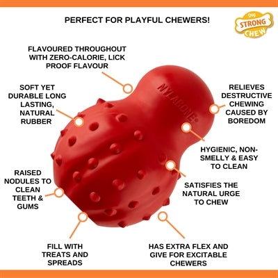 Nylabone starka gummikonbaconer smak