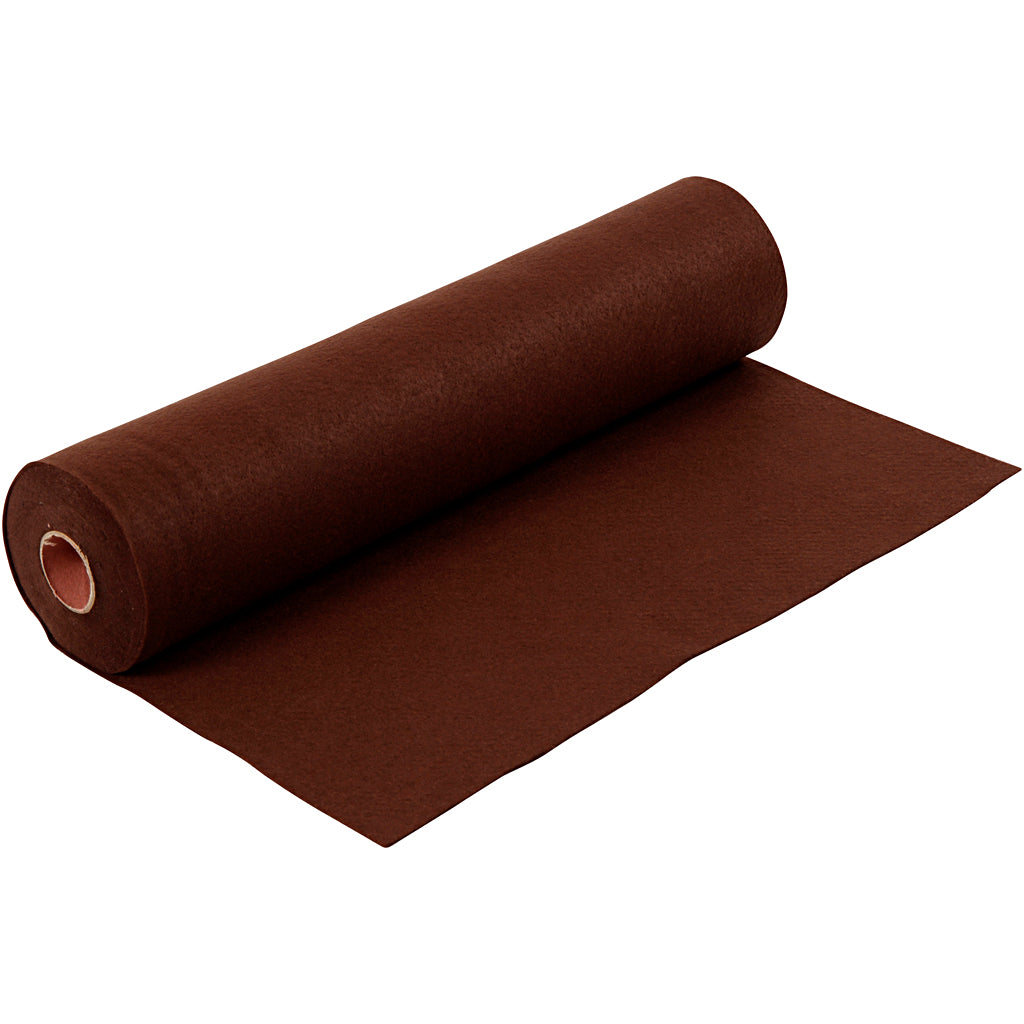 Creativ company hobby felt, w: 45 cm, thickness 1.5-2 mm, 180-200 gr, brown, 5 m 1 roll