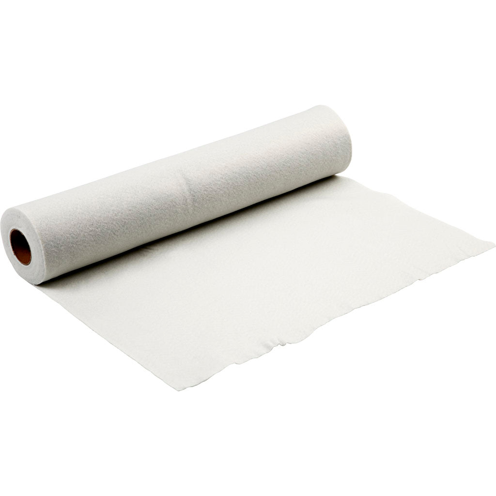 Creativ company hobby felt, w: 90 cm, thickness 1.5-2 mm, white, 5 m 1 roll