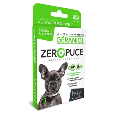 Martin hery zeropuce vlooienband hond geraniol zonder chemicalien