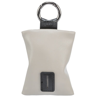 Trixie city style poop bag holder with 20 poop bags, light gray