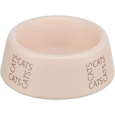 Trixie food bowl Drinking bin Kat Cats Ceramic pink
