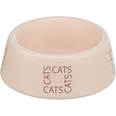 Trixie food bowl Drinking bin Kat Cats Ceramic pink