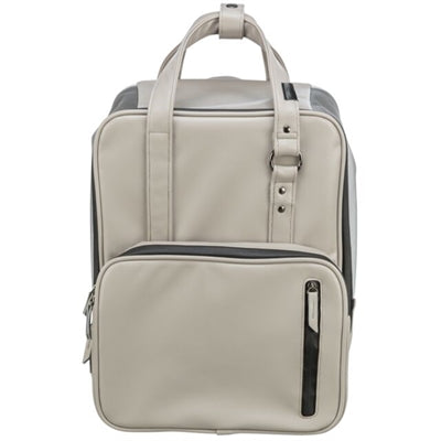 Trixie dog bag backpack city style artificial leather light gray
