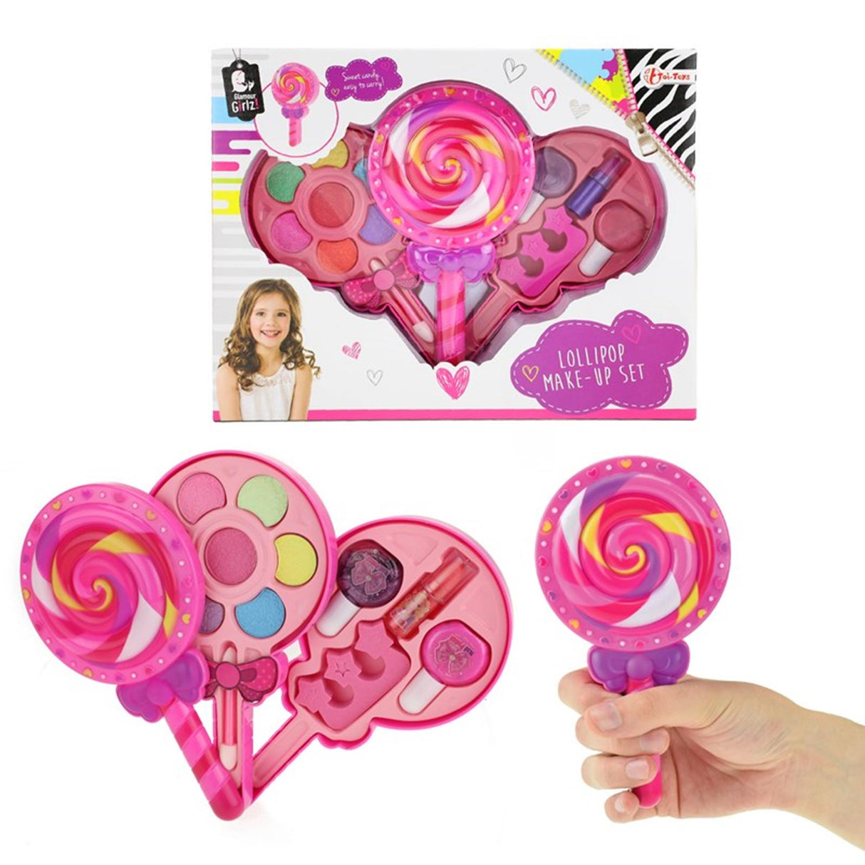 Maquillage toi-toys en sucette rose