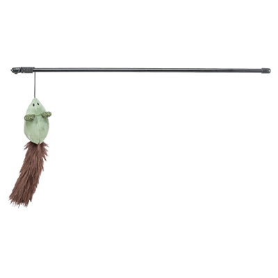 Trixie cat rod mouse plastic plush