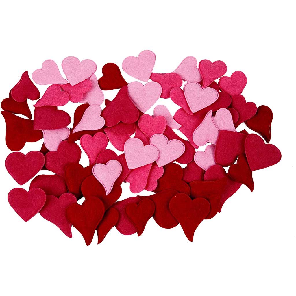 Creativ company hearts, 160 pieces 1 box