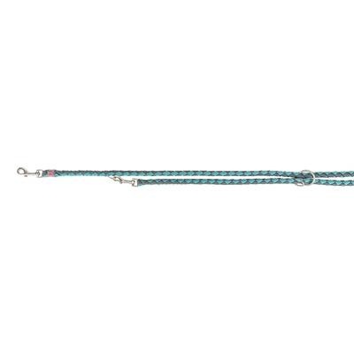 Trixie cavo dog leash adjustable aqua graphite gray