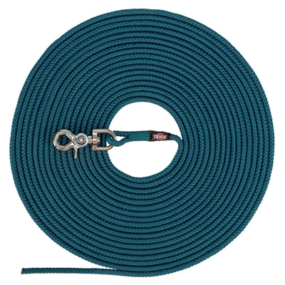 Trixie dog leash tow line round without hand loop petrol blue