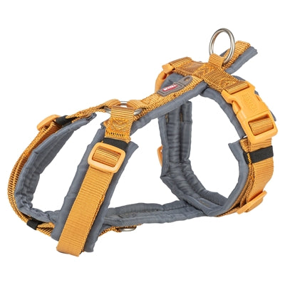 Trixie dog harness premium trekking curry yellow graphite gray