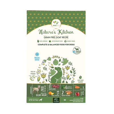 Recette d'aliments lyophilisés Pawfect pour chèvre