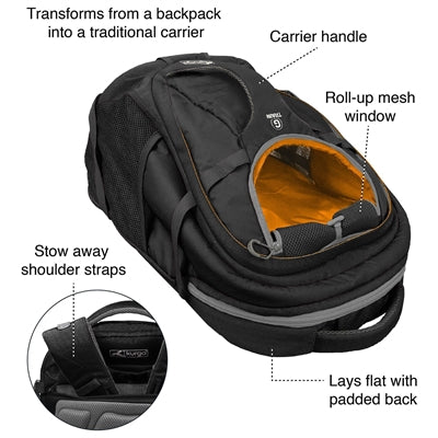 Kurgo g-train backpack black